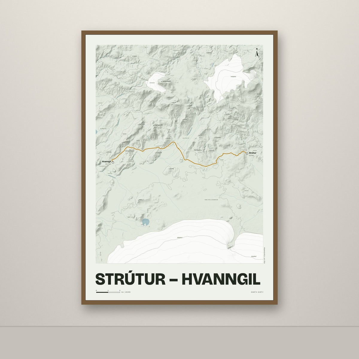 Strútur – Hvanngil – Mosi, okkurgulur