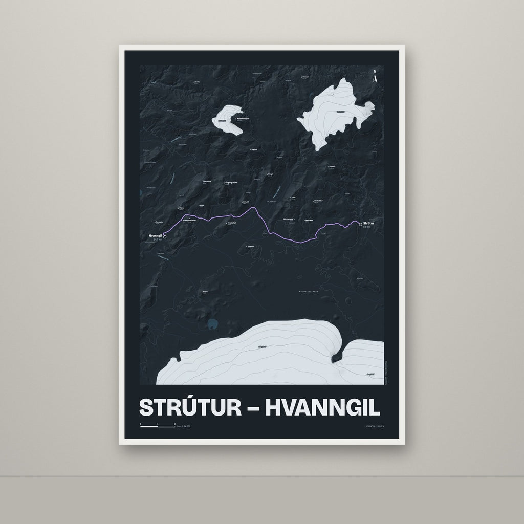 Strútur – Hvanngil – Nótt, lúpínufjólublár