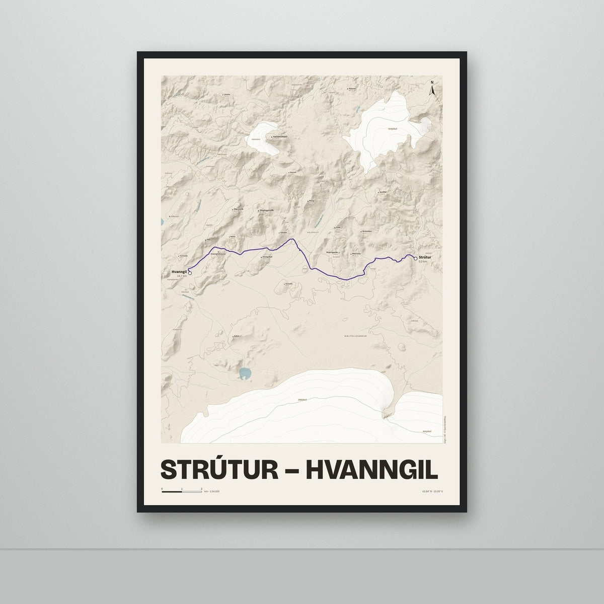 Strútur – Hvanngil – Sandur, lúpínufjólublár