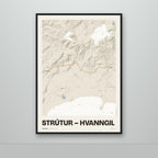 Strútur – Hvanngil – Sandur, okkurgulur