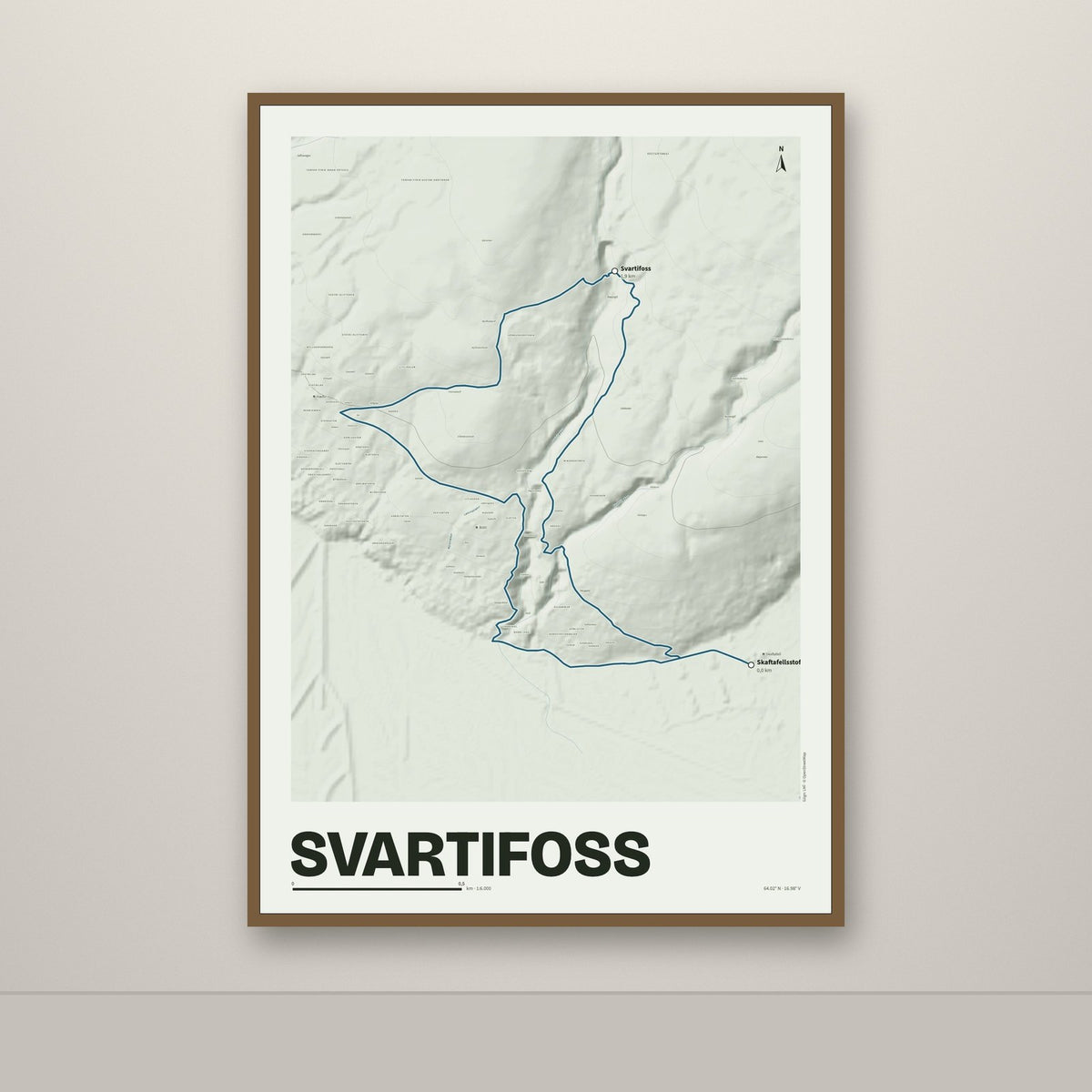 Svartifoss – Mosi, blár