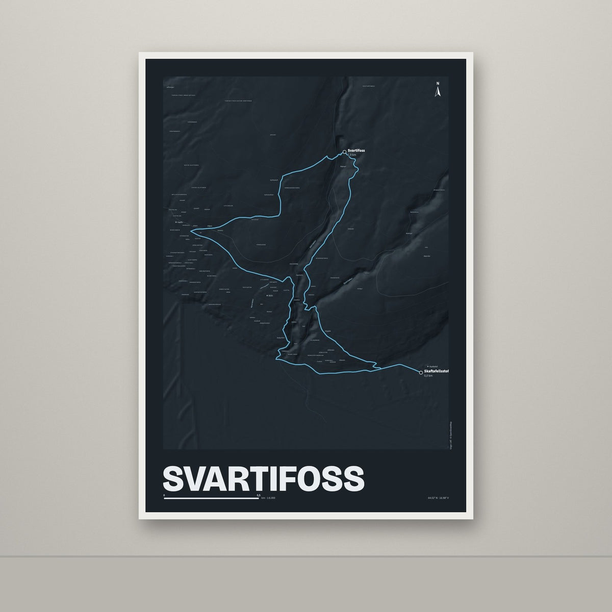 Svartifoss – Nótt, blár