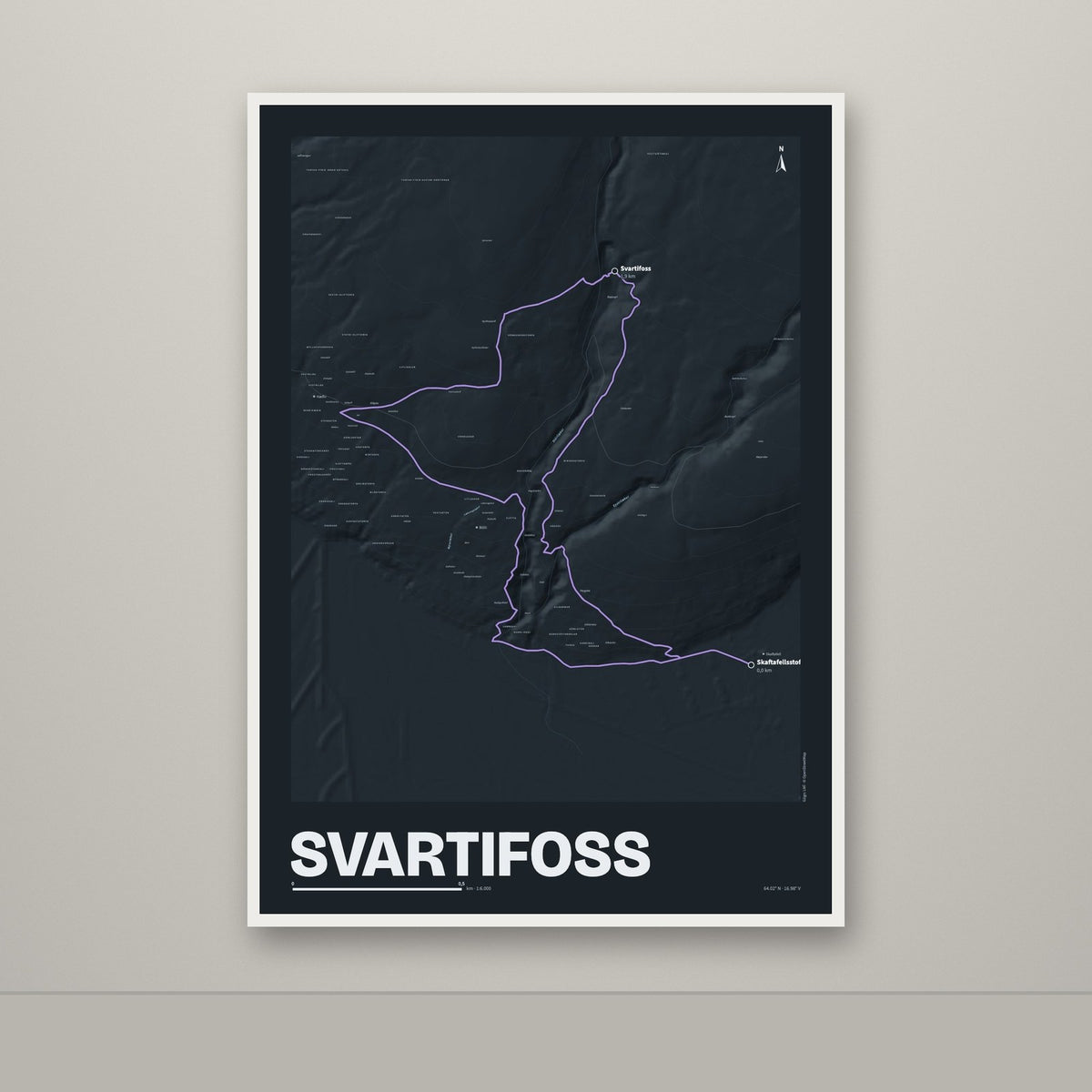 Svartifoss – Nótt, lúpínufjólublár