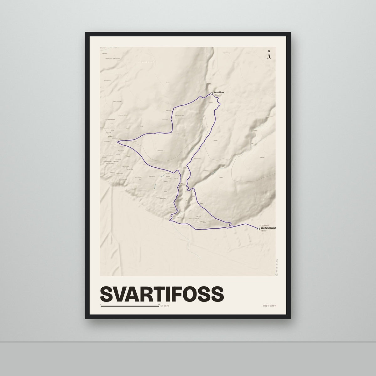 Svartifoss – Sandur, lúpínufjólublár