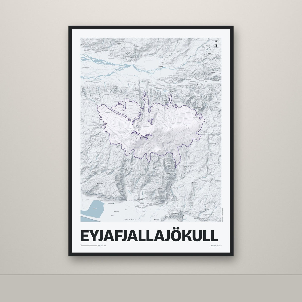 Eyjafjallajökull – Ljóst, lúpínufjólublár