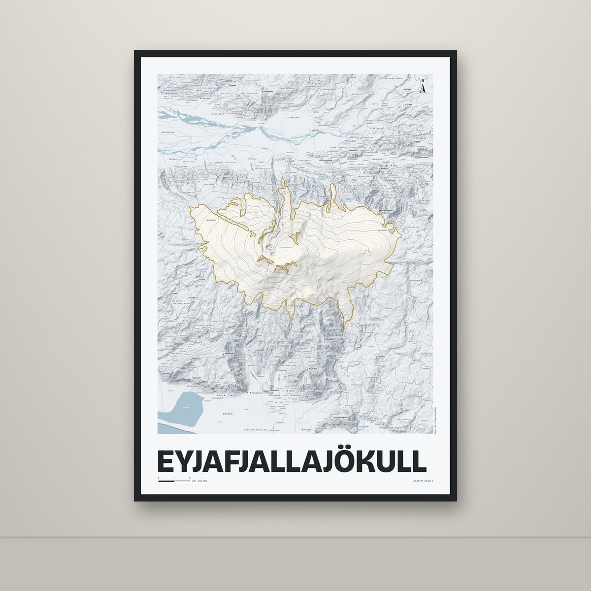 Eyjafjallajökull – Ljóst, okkurgulur