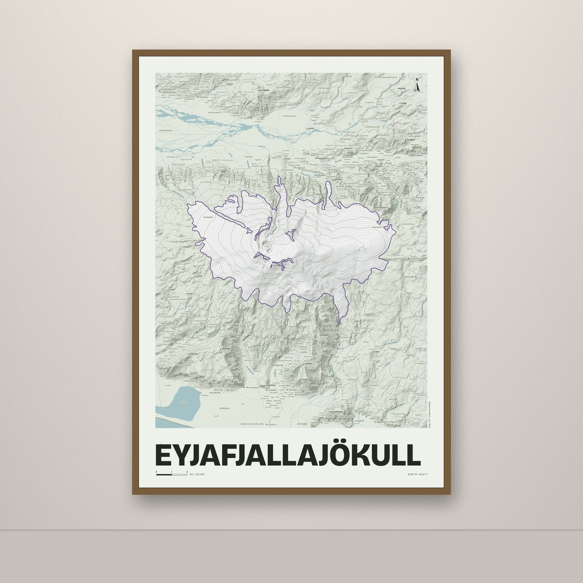 Eyjafjallajökull – Mosi, lúpínufjólublár