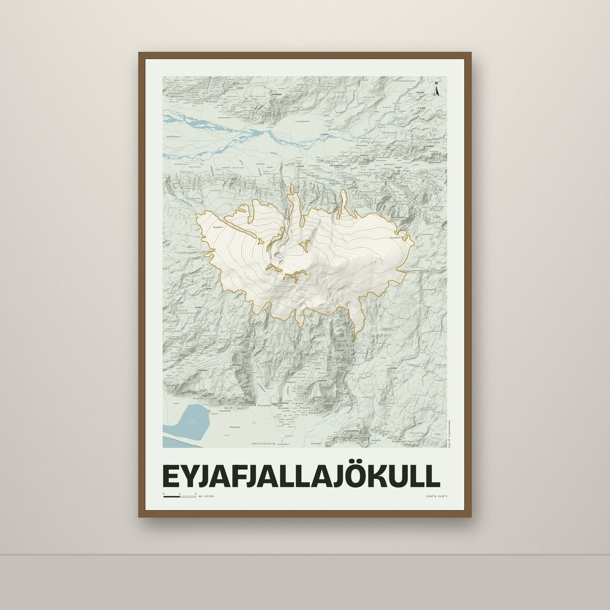 Eyjafjallajökull – Mosi, okkurgulur