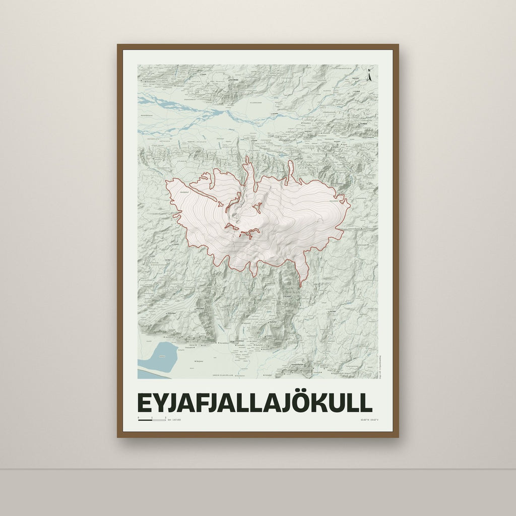 Eyjafjallajökull – Mosi, rauður