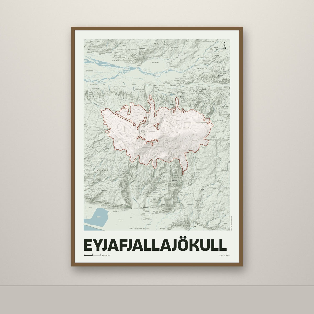 Eyjafjallajökull – Mosi, rauður