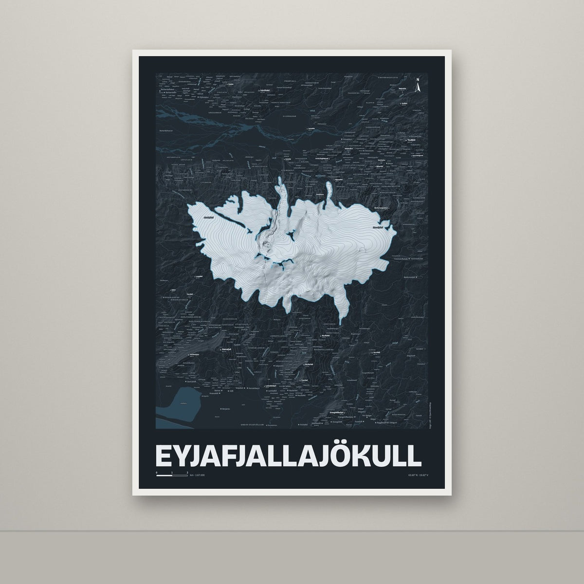 Eyjafjallajökull – Nótt, blár