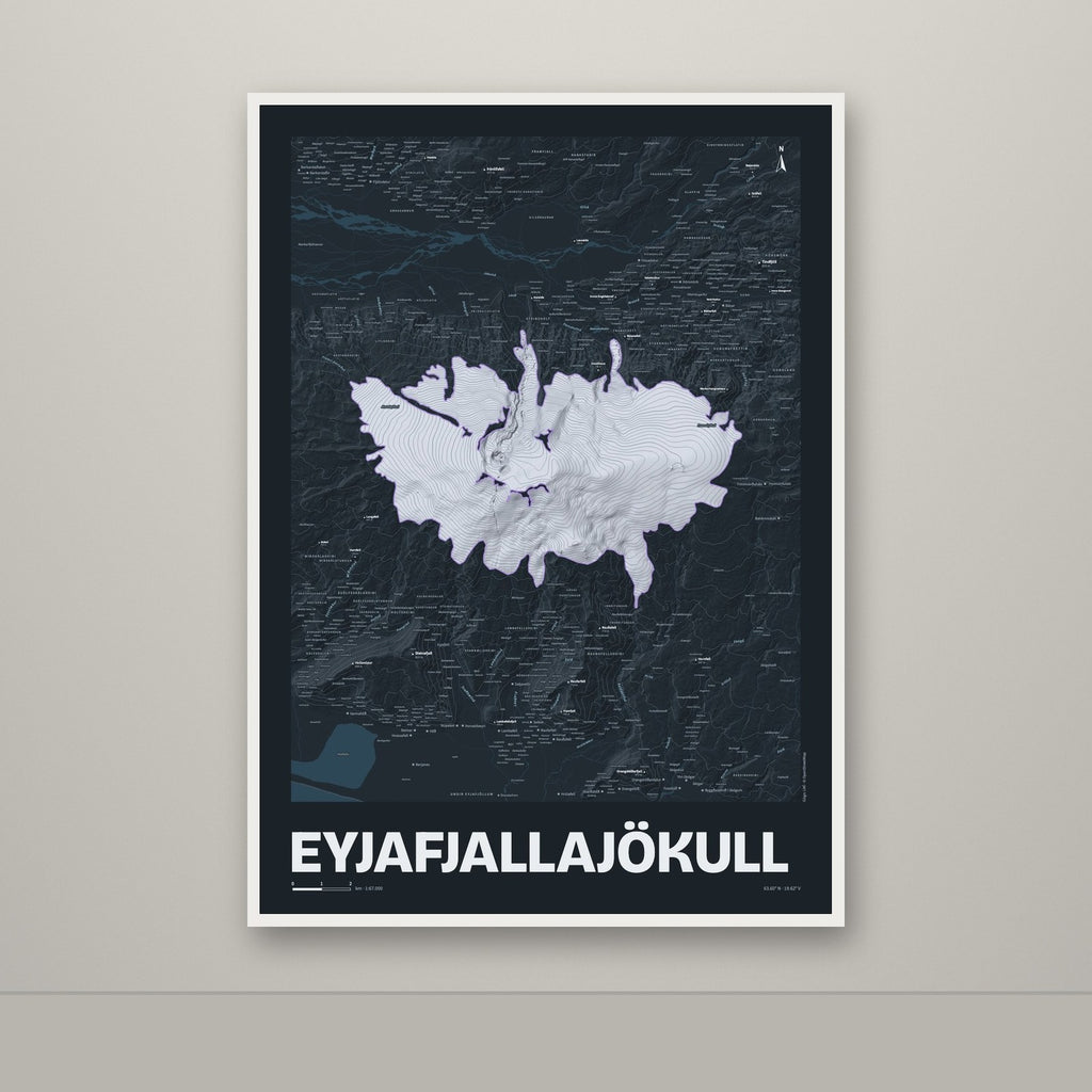 Eyjafjallajökull – Nótt, lúpínufjólublár