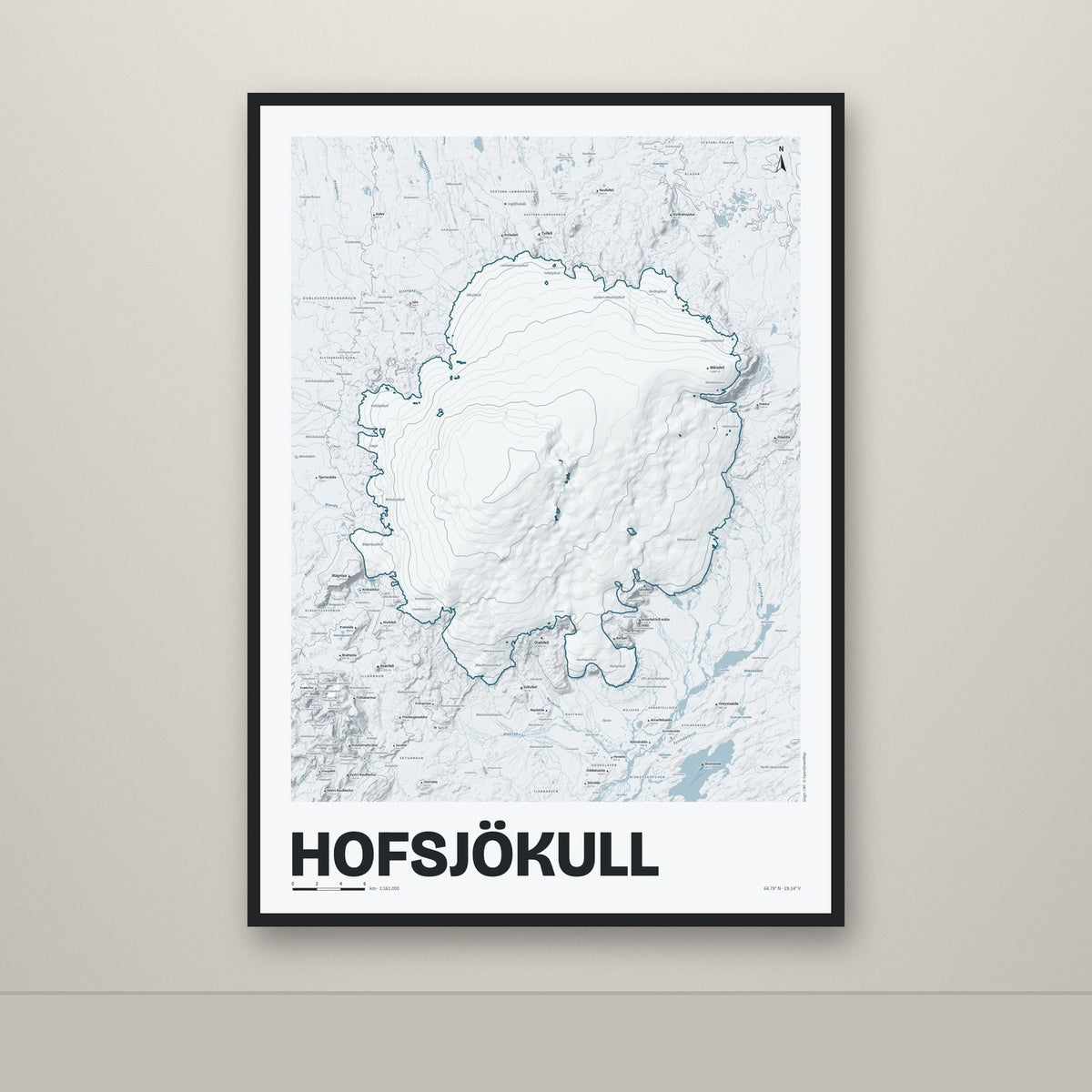 Hofsjökull – Ljóst, blár