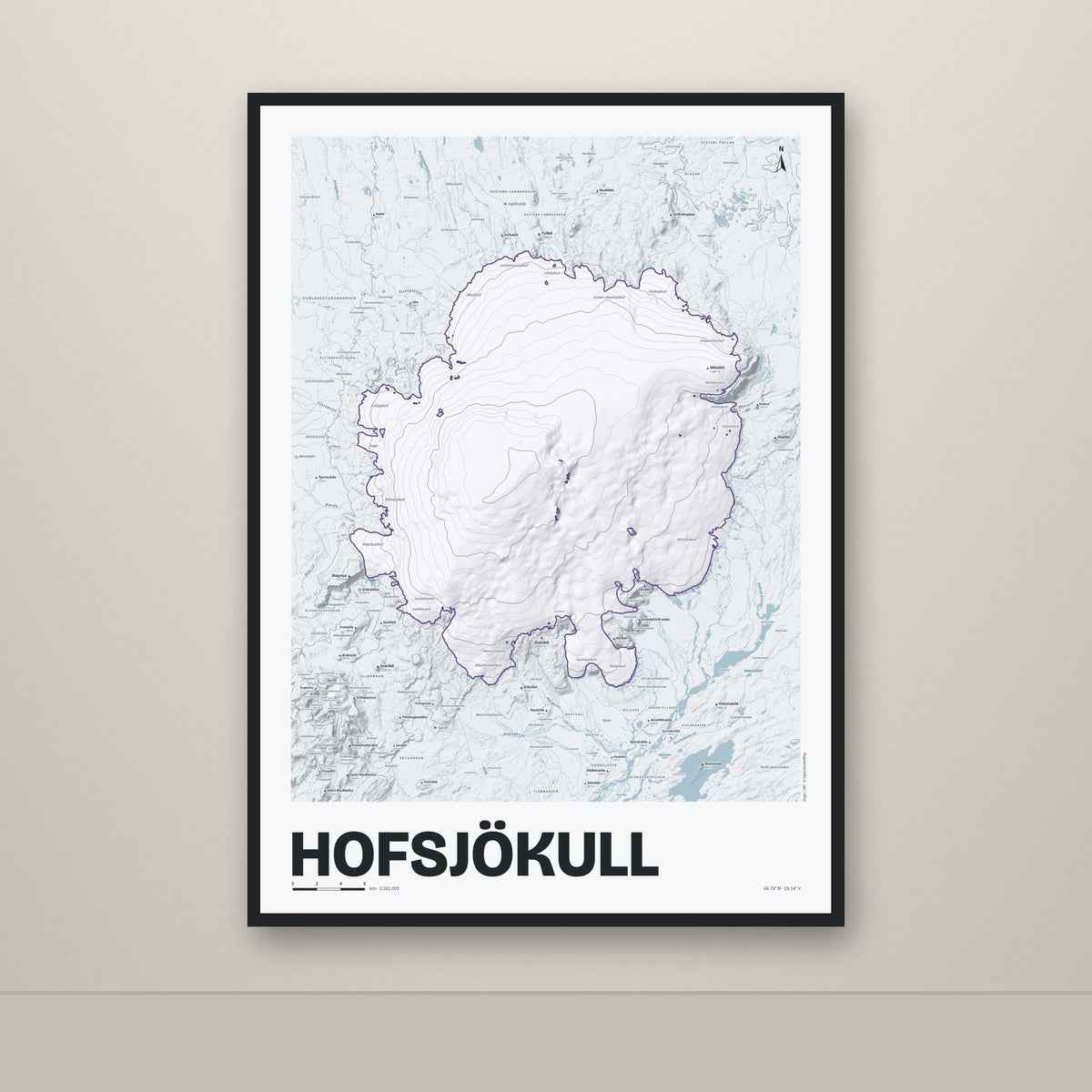 Hofsjökull – Ljóst, lúpínufjólublár
