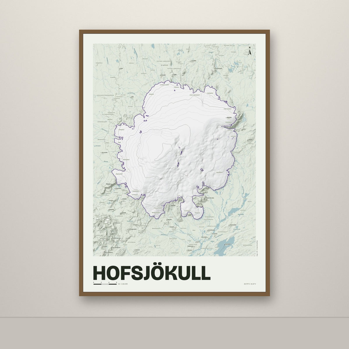 Hofsjökull – Mosi, lúpínufjólublár