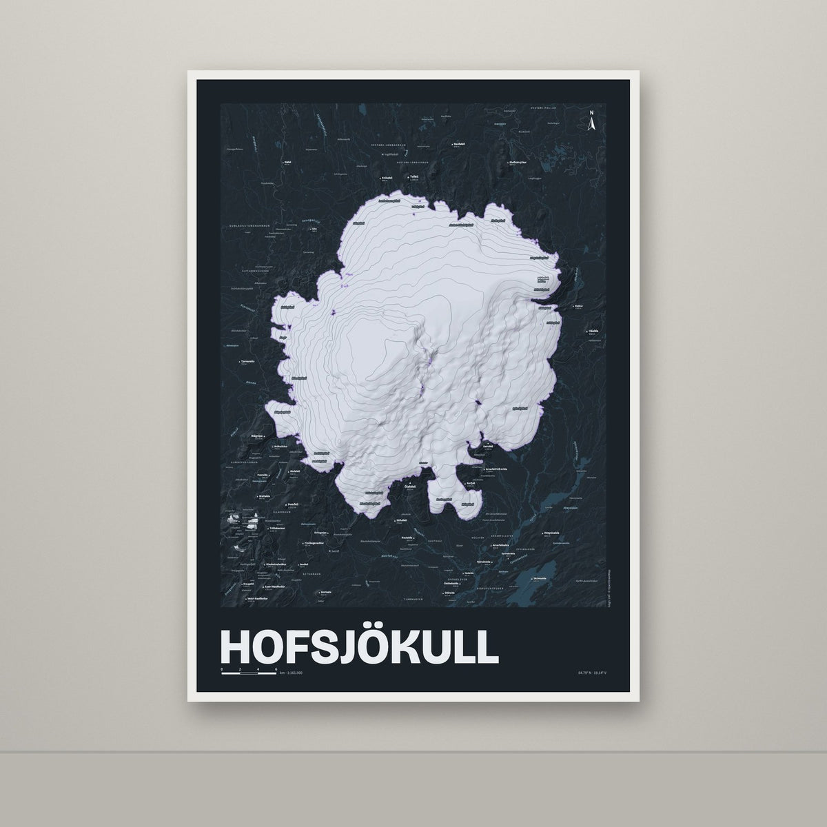Hofsjökull – Nótt, lúpínufjólublár