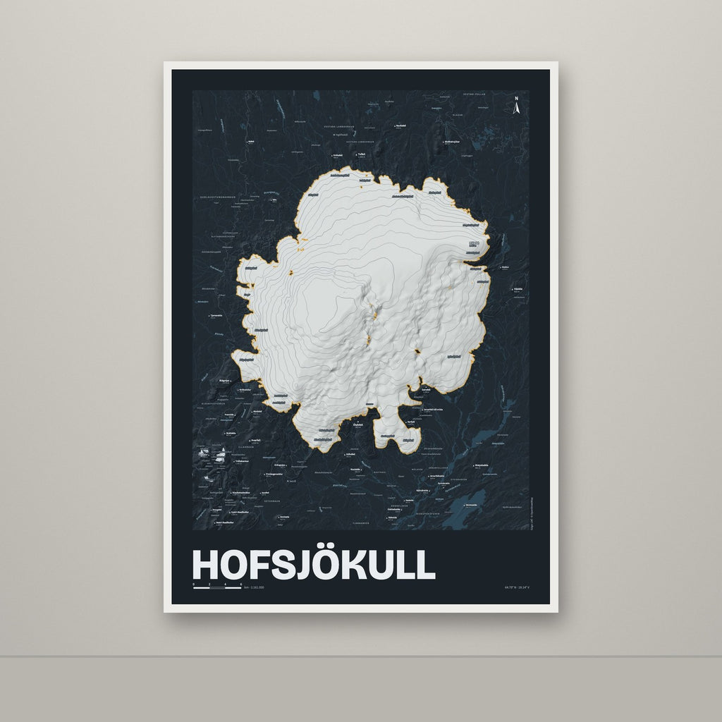 Hofsjökull – Nótt, okkurgulur