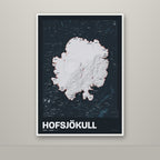 Hofsjökull – Nótt, rauður