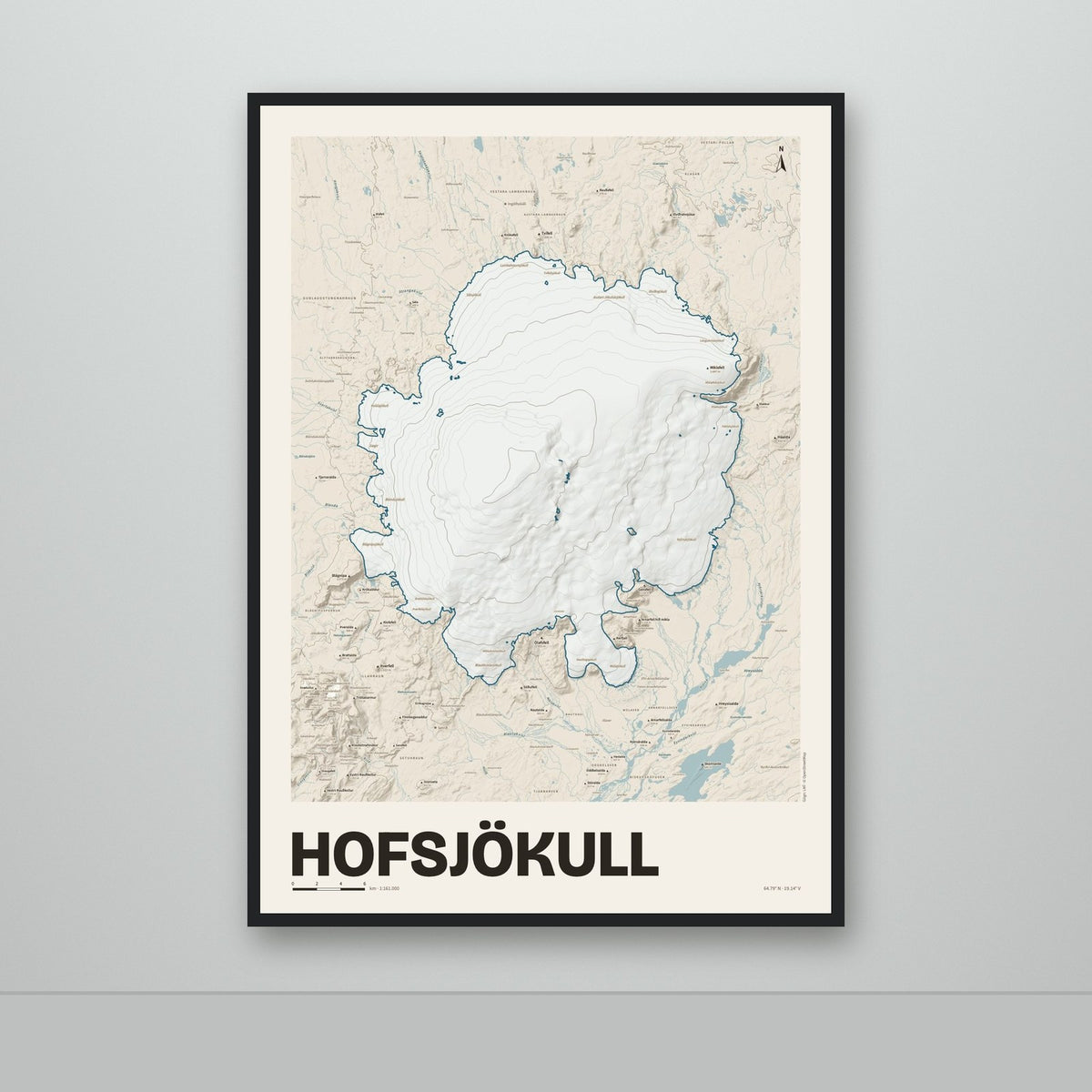 Hofsjökull – Sandur, blár