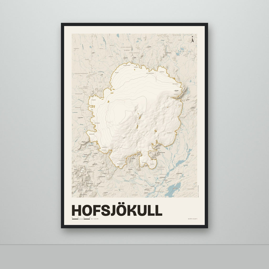 Hofsjökull – Sandur, okkurgulur