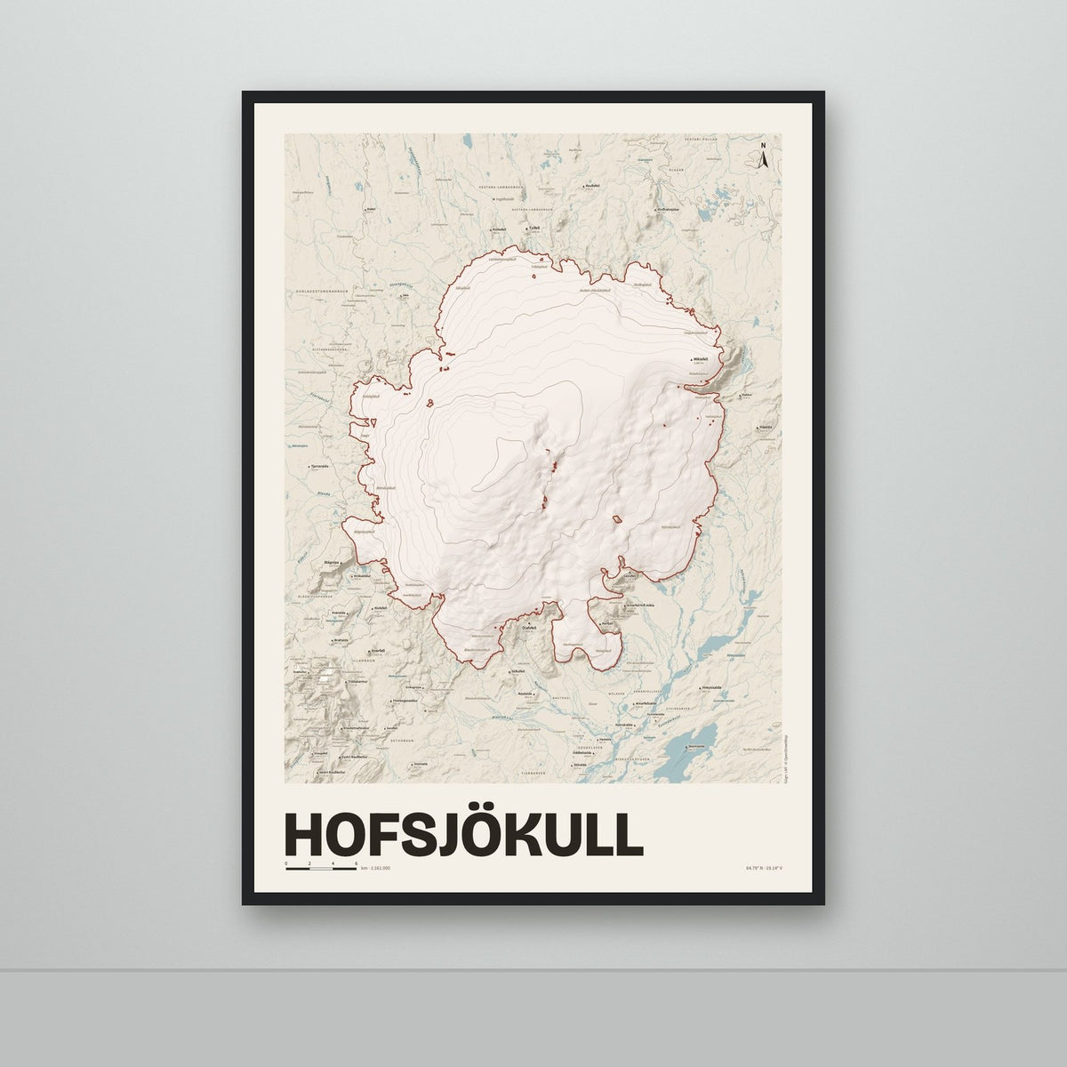 Hofsjökull – Sandur, rauður