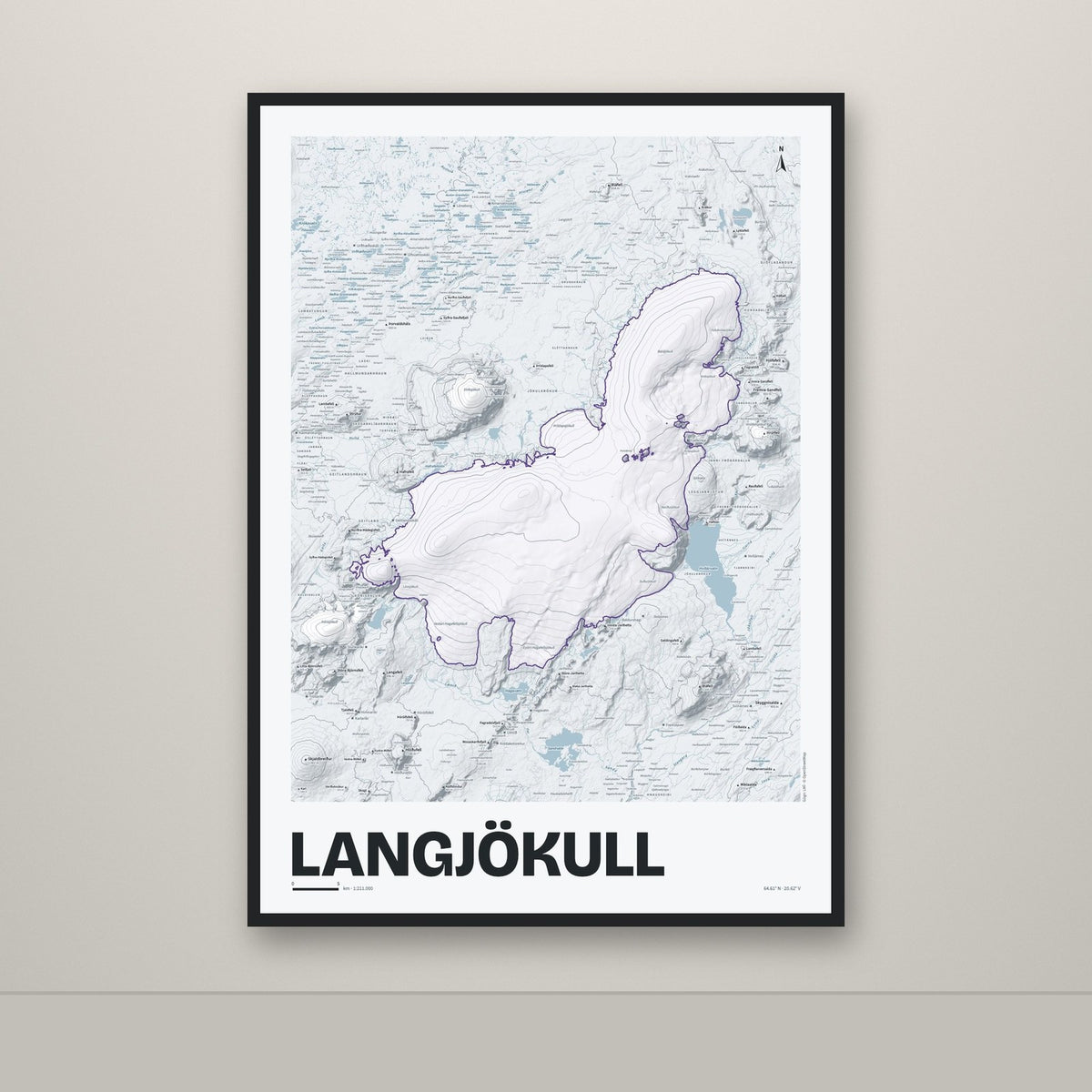 Langjökull – Ljóst, lúpínufjólublár