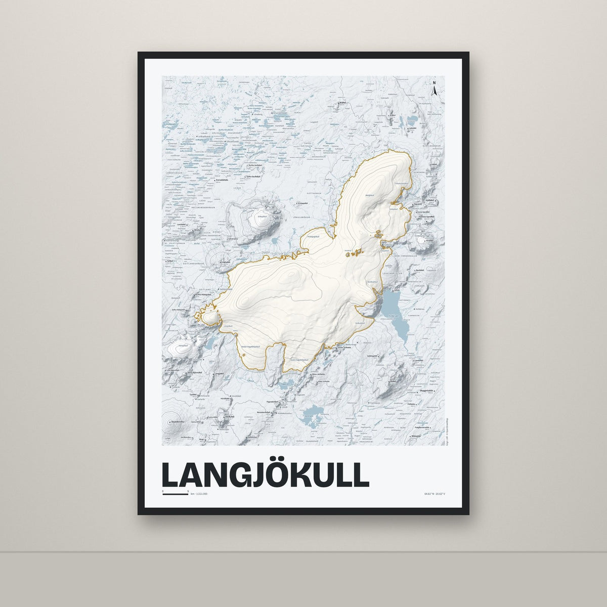 Langjökull – Ljóst, okkurgulur