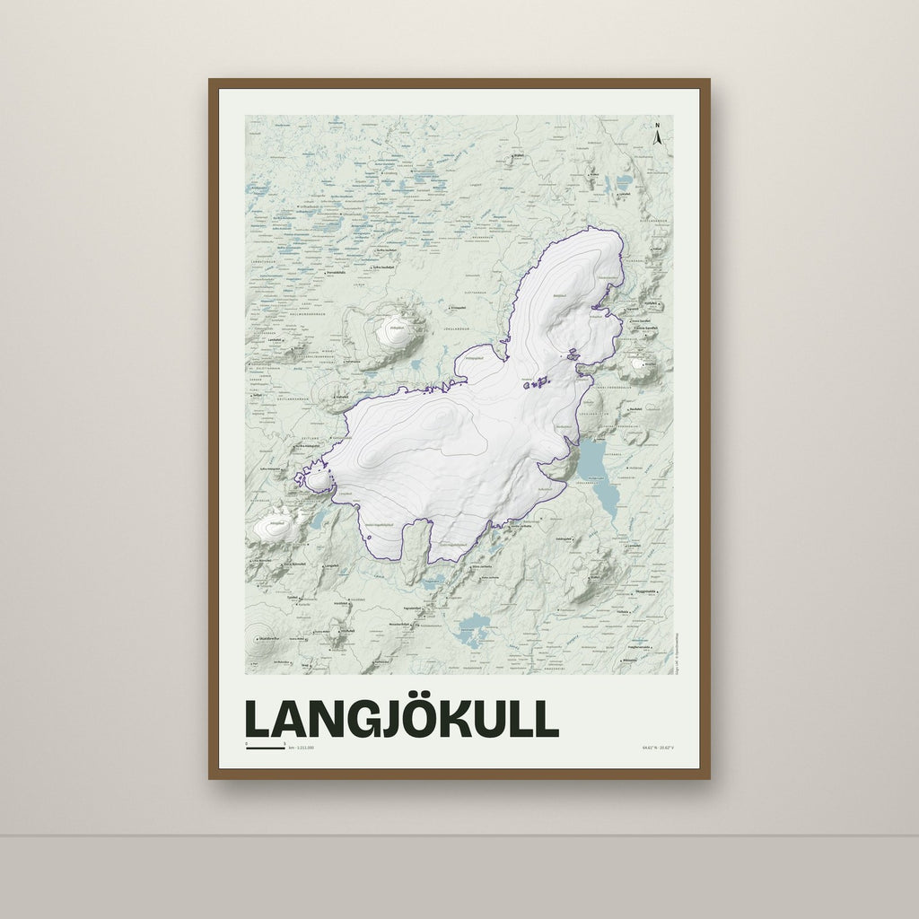 Langjökull – Mosi, lúpínufjólublár