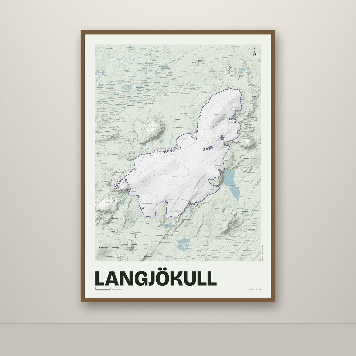 Langjökull – Mosi, lúpínufjólublár