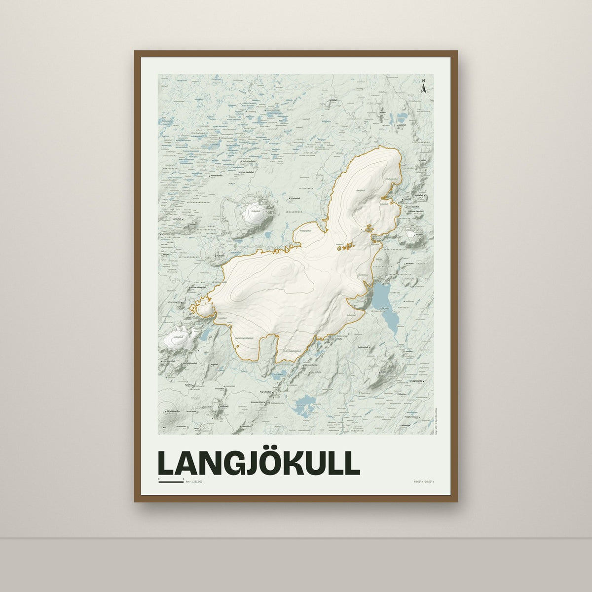 Langjökull – Mosi, okkurgulur