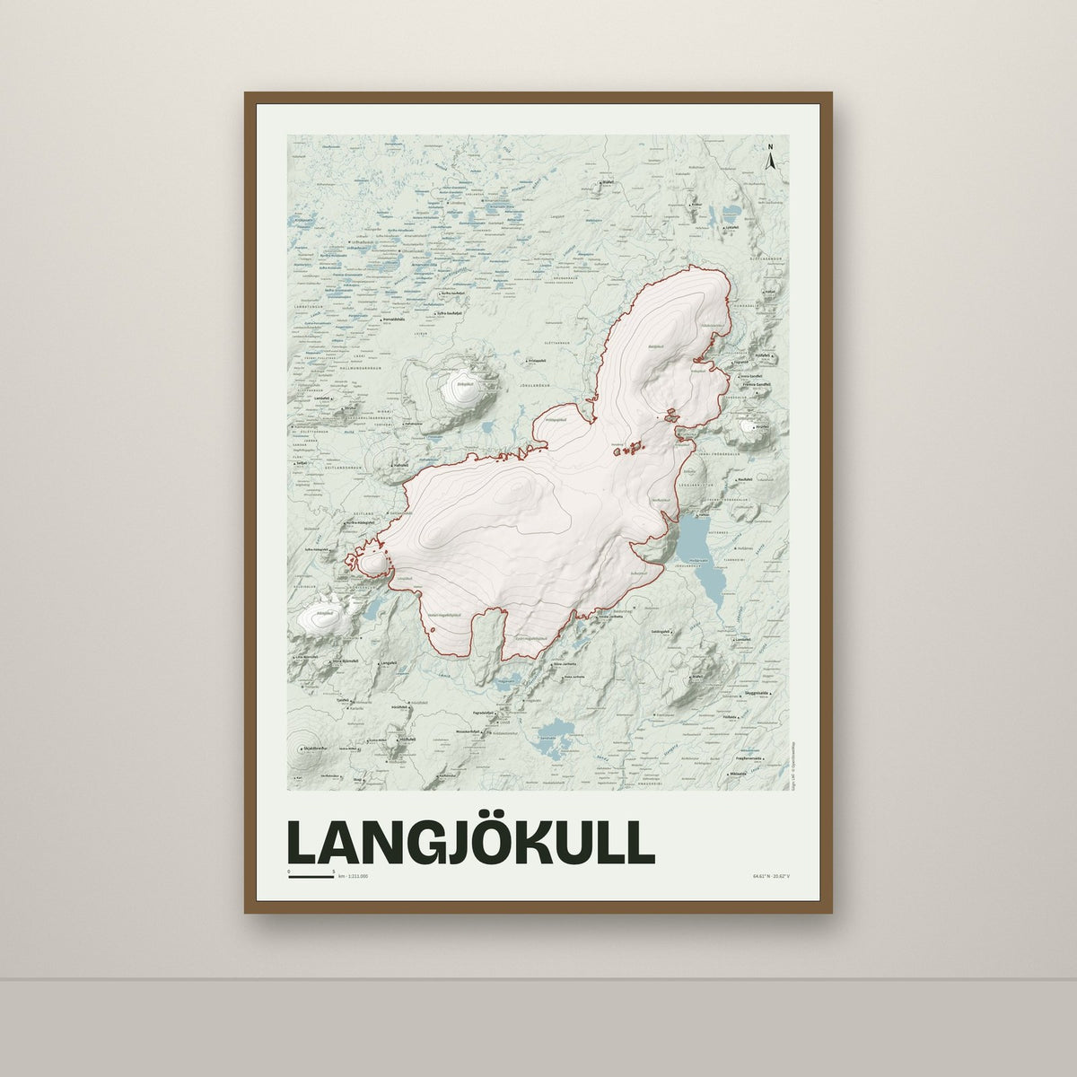 Langjökull – Mosi, rauður