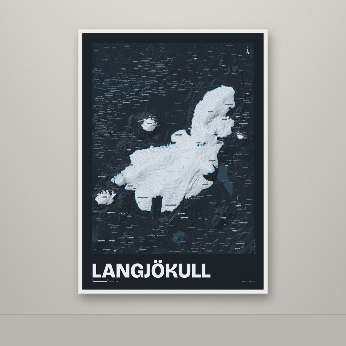 Langjökull – Nótt, blár