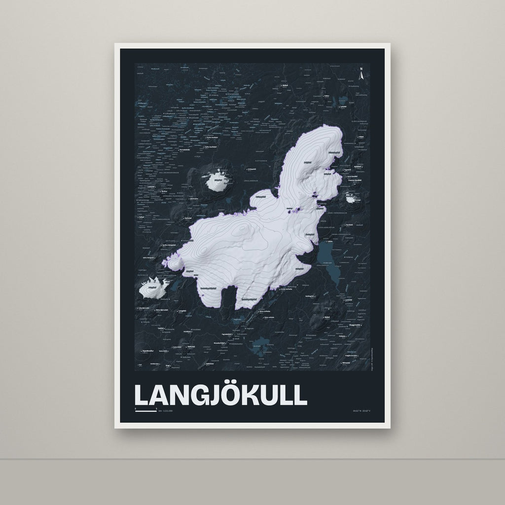 Langjökull – Nótt, lúpínufjólublár