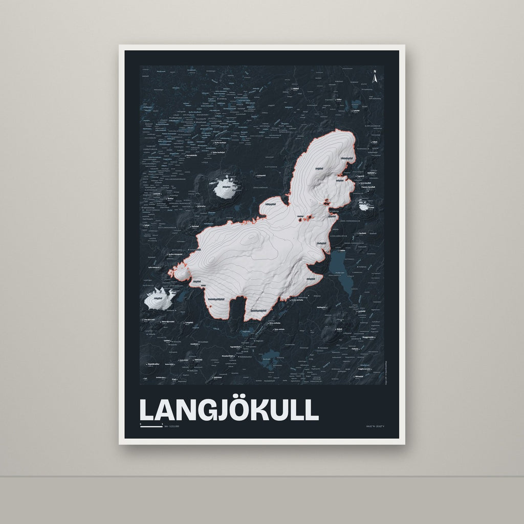 Langjökull – Nótt, rauður