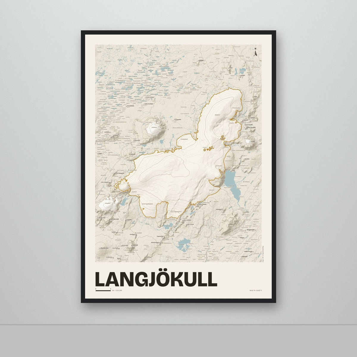 Langjökull – Sandur, okkurgulur