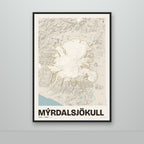 Mýrdalsjökull – Sandur, okkurgulur