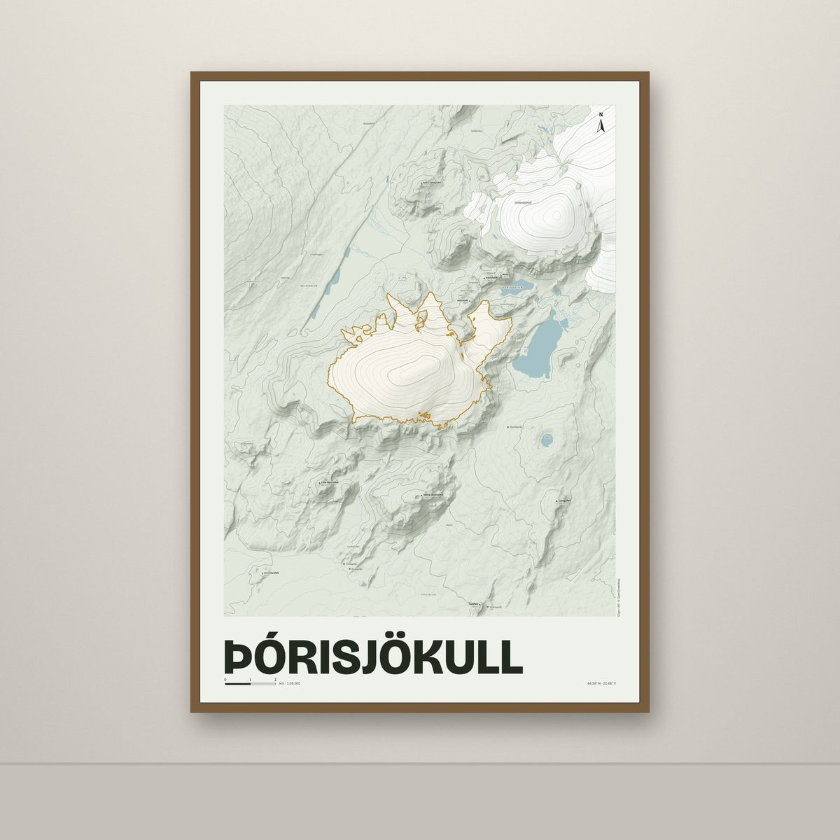 Þórisjökull – Mosi, okkurgulur