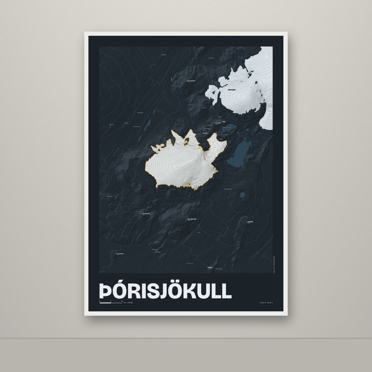 Þórisjökull – Nótt, okkurgulur