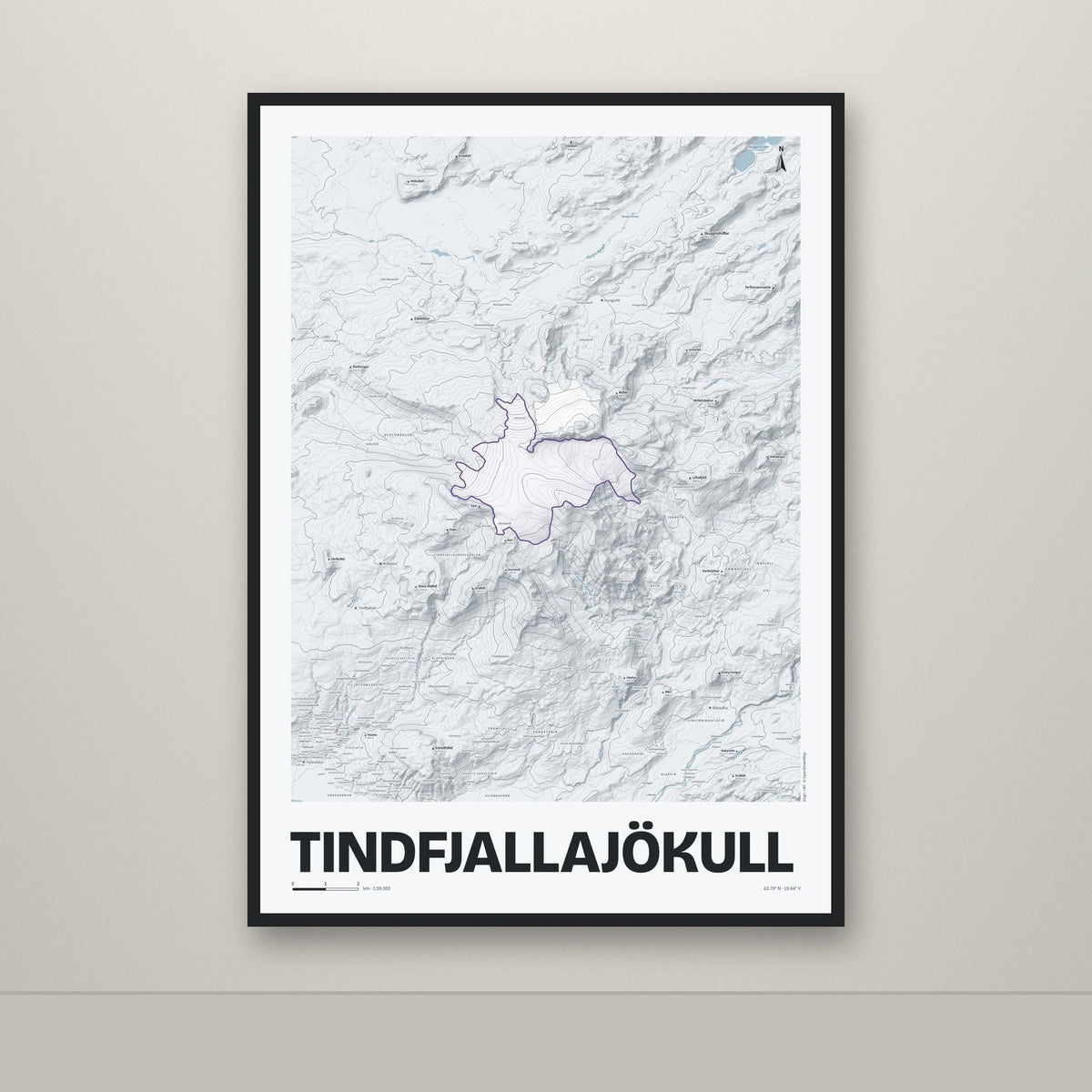 Tindfjallajökull – Ljóst, lúpínufjólublár