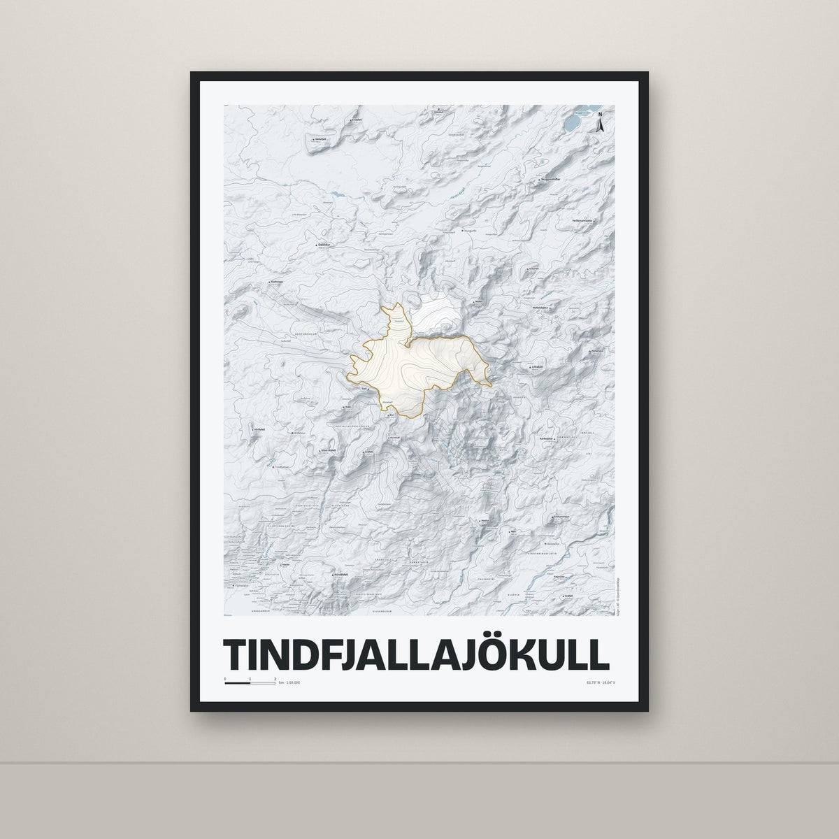 Tindfjallajökull – Ljóst, okkurgulur