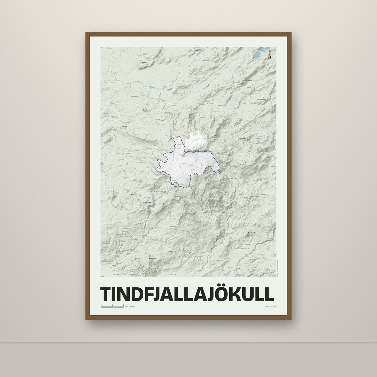 Tindfjallajökull – Mosi, lúpínufjólublár