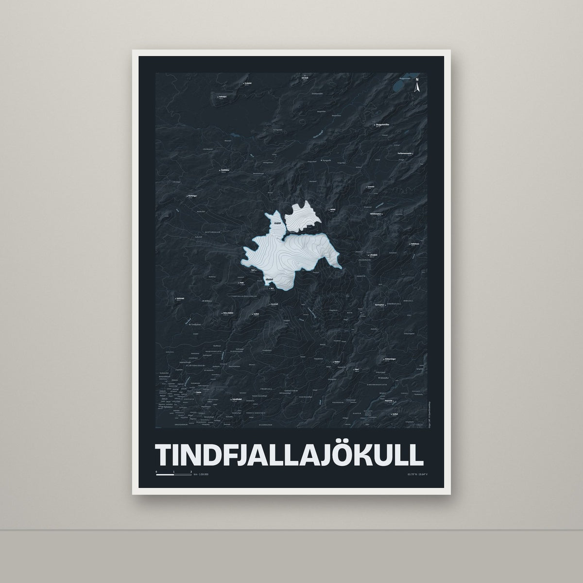 Tindfjallajökull – Nótt, blár