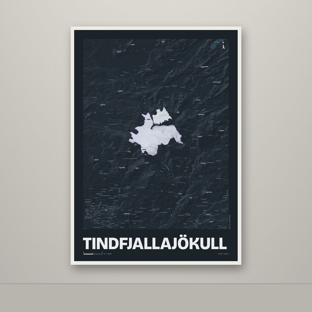 Tindfjallajökull – Nótt, lúpínufjólublár