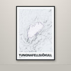 Tungnafellsjökull – Ljóst, lúpínufjólublár