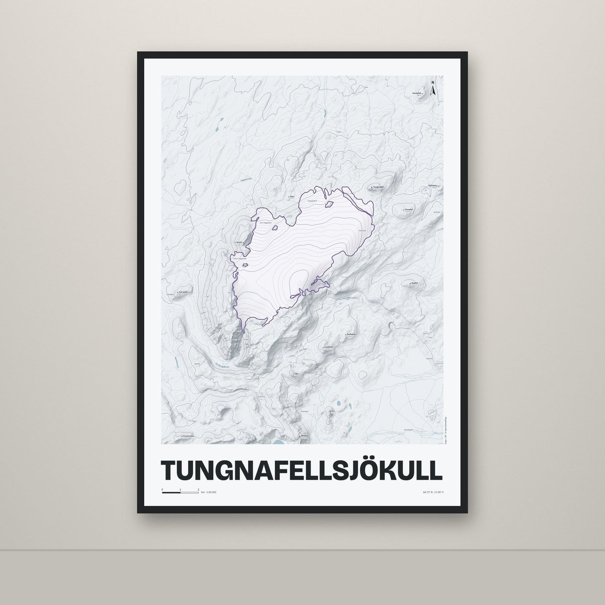 Tungnafellsjökull – Ljóst, lúpínufjólublár