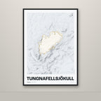 Tungnafellsjökull – Ljóst, okkurgulur