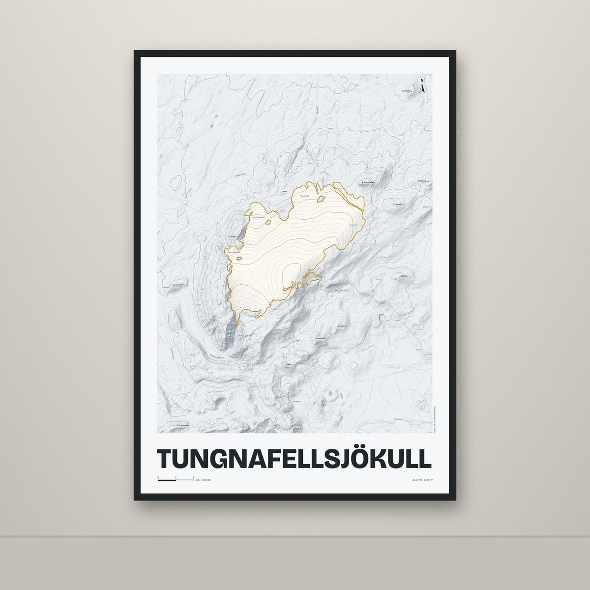 Tungnafellsjökull – Ljóst, okkurgulur