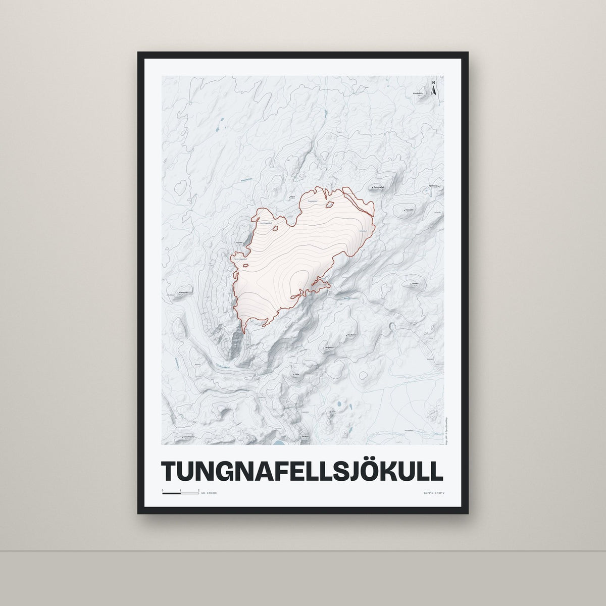 Tungnafellsjökull – Ljóst, rauður