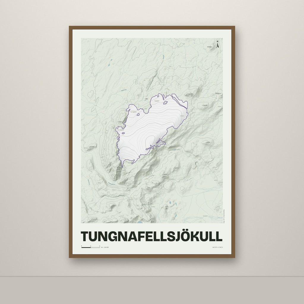 Tungnafellsjökull – Mosi, lúpínufjólublár