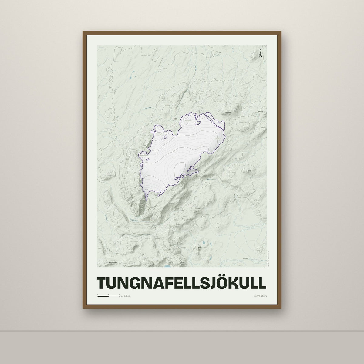 Tungnafellsjökull – Mosi, lúpínufjólublár